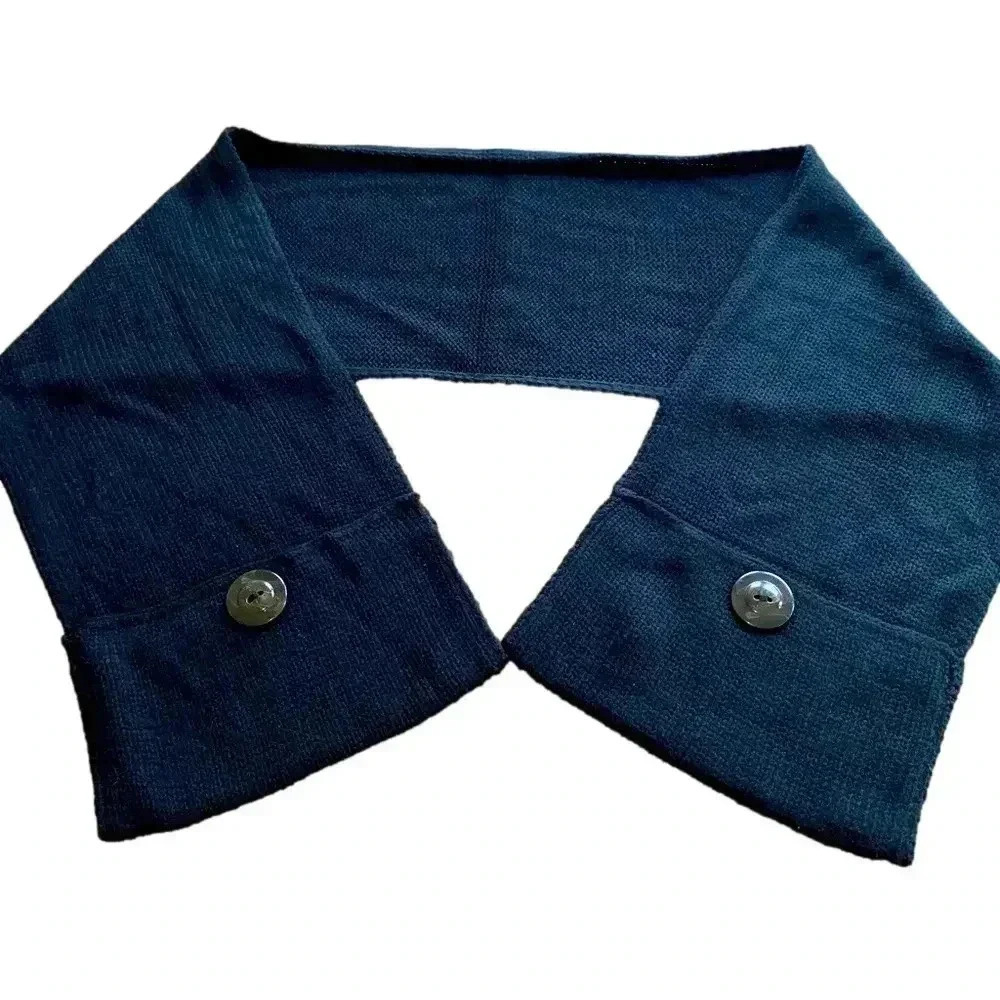 ACRYLIC Knit Scarf with Hand Pockets
